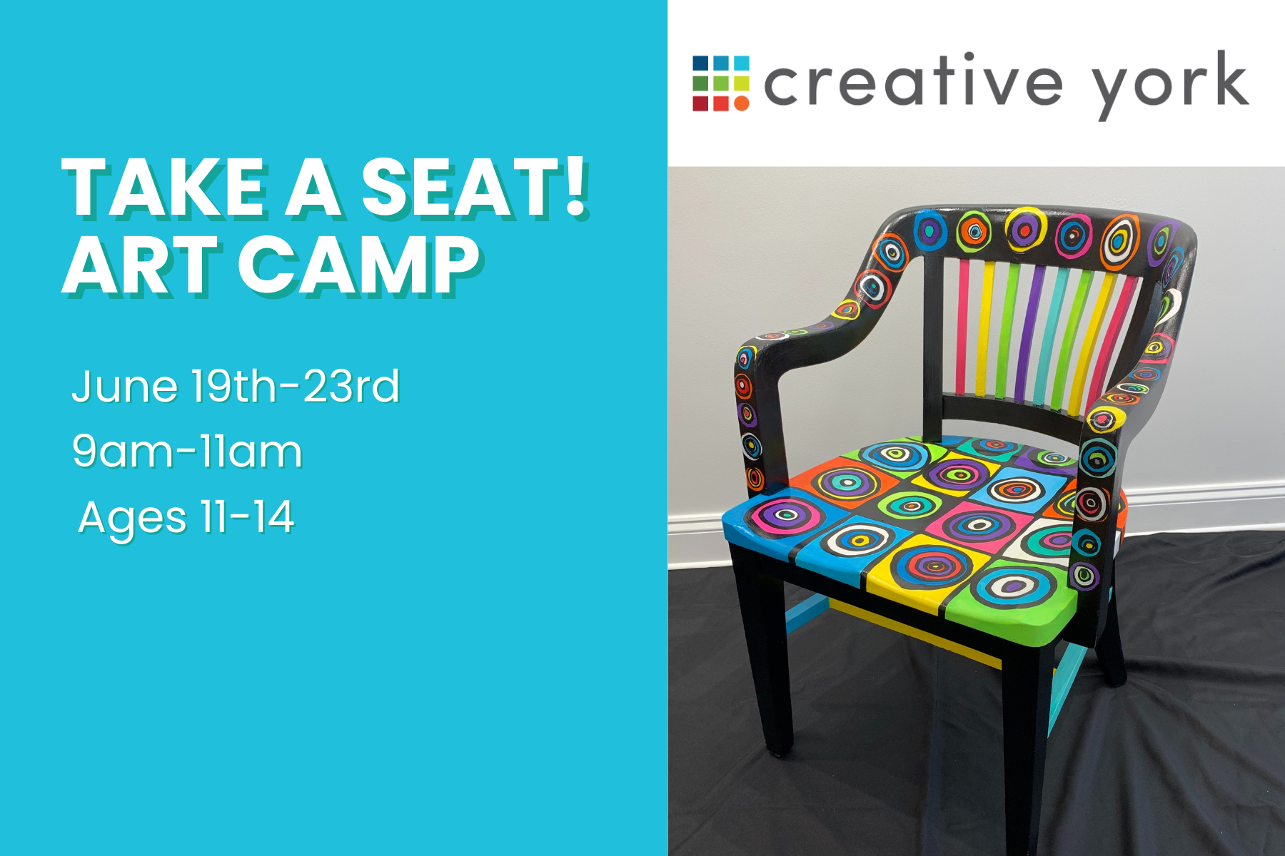 Take a Seat Camp (ages 11 to 14)