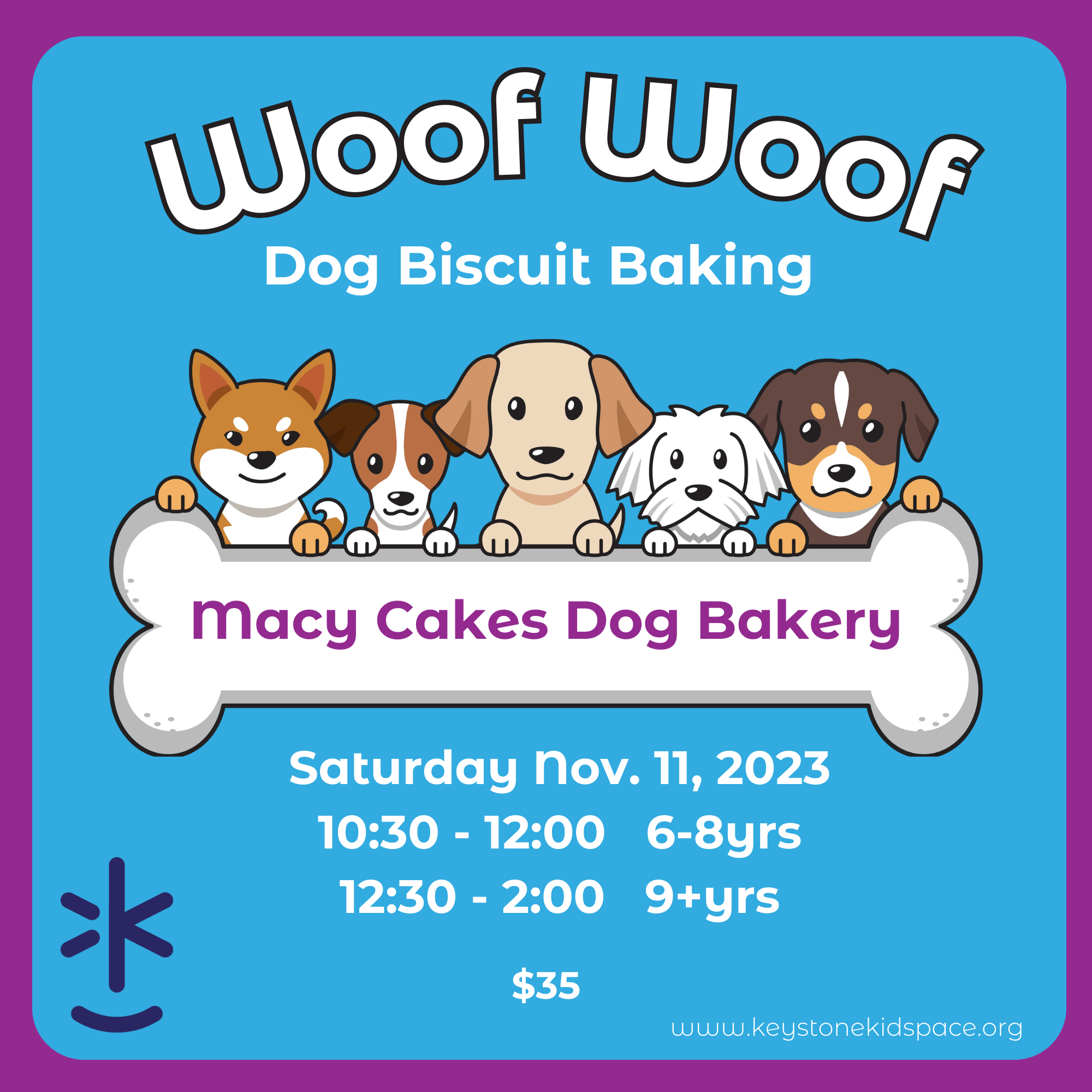 Dog Biscuit Baking Class    (9+years old)