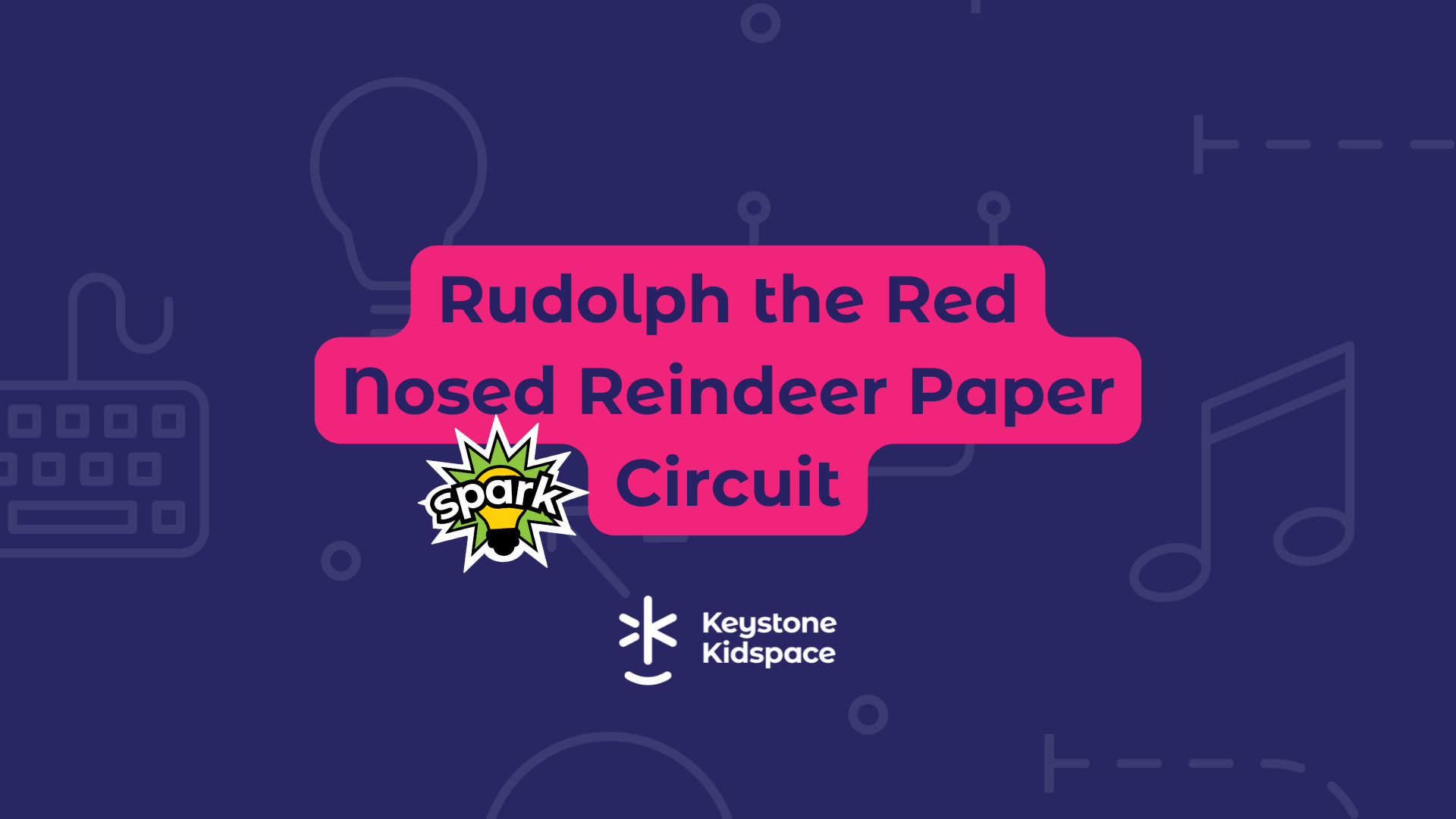 Rudolph the Red Nose Reindeer Paper Circuit